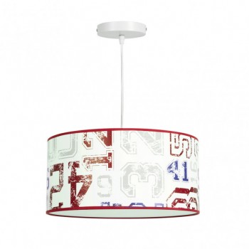 Distribuidor - Lâmpadas Diversas | Colgantes Infantil | COLGANTE DORSAL 1XE27 ROJO REGX35D Ref: 055993507